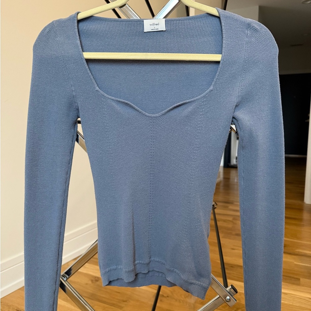 Wilfred Slate Long Sleeve Top